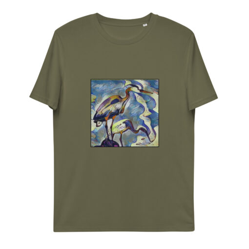 unisex organic cotton t shirt khaki front 65f5fd8210249