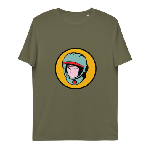 unisex organic cotton t shirt khaki front 65f8380ec5705