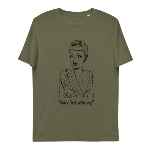 unisex organic cotton t shirt khaki front 65f86f62244ea