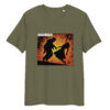 unisex organic cotton t shirt khaki front 65fb83059511a