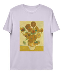 unisex organic cotton t shirt lavender front 65f43cc66a5c4