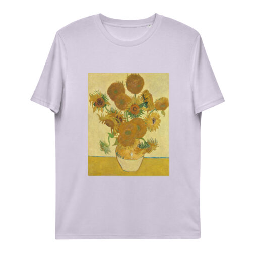 unisex organic cotton t shirt lavender front 65f43cc66a5c4