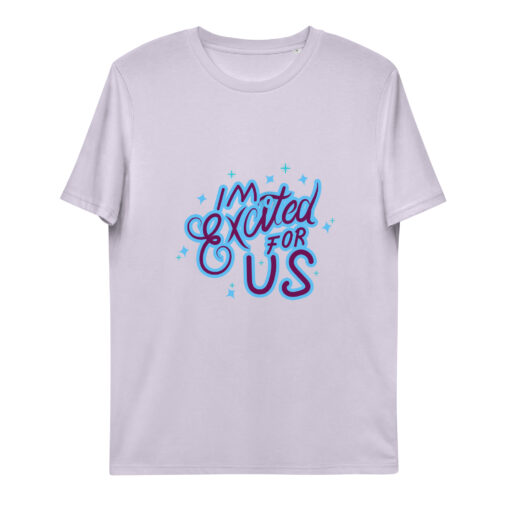 unisex organic cotton t shirt lavender front 65f85df79744f