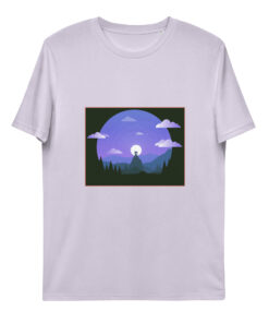 unisex organic cotton t shirt lavender front 65f8670843f83