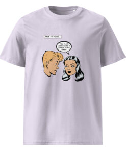 unisex organic cotton t shirt lavender front 65fc3ea2683c0