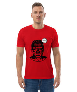 unisex organic cotton t shirt red front 2 65f5c9b24a98d