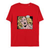 unisex organic cotton t shirt red front 65f45cf02138f