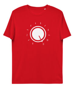 unisex organic cotton t shirt red front 65f83ea890b94