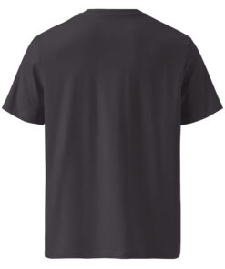 unisex organic cotton t shirt anthracite back 6627dea98b433