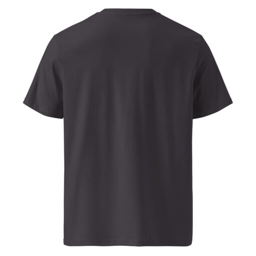 unisex organic cotton t shirt anthracite back 6627e28322aeb