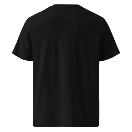unisex organic cotton t shirt black back 6627da7750299