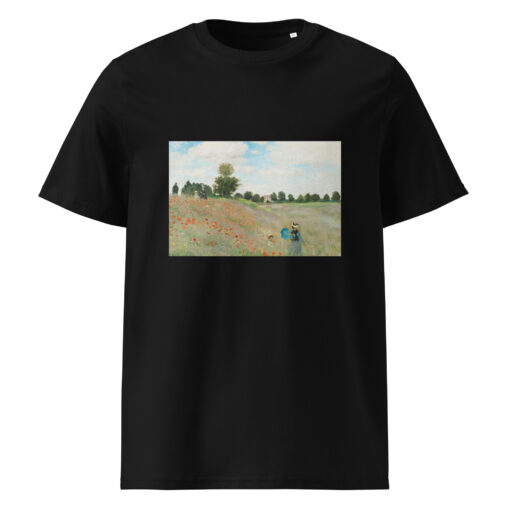 unisex organic cotton t shirt black front 66292f7c4c92a