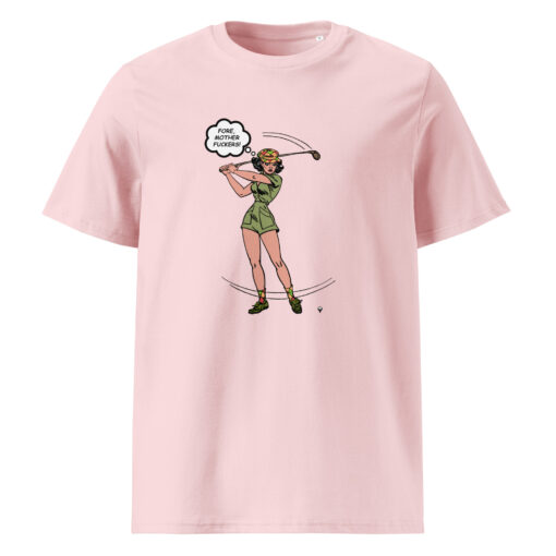unisex organic cotton t shirt cotton pink front 6627e282ee9d7