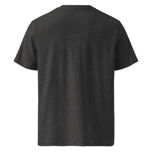 unisex organic cotton t shirt dark heather grey back 6627da77594f8
