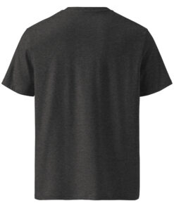 unisex organic cotton t shirt dark heather grey back 6627dea97cf0d