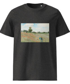 unisex organic cotton t shirt dark heather grey front 66292f7c504c4