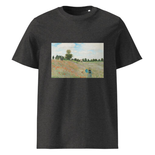 unisex organic cotton t shirt dark heather grey front 66292f7c504c4