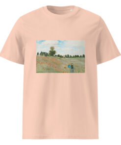 unisex organic cotton t shirt fraiche peche front 66292f7c95ce0
