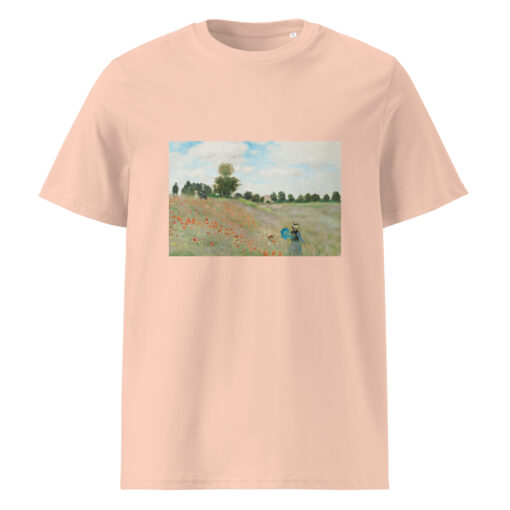 unisex organic cotton t shirt fraiche peche front 66292f7c95ce0