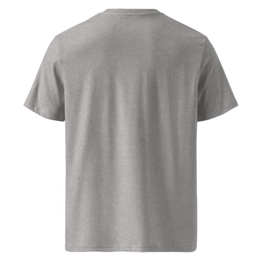 unisex organic cotton t shirt heather grey back 6627e28363d50