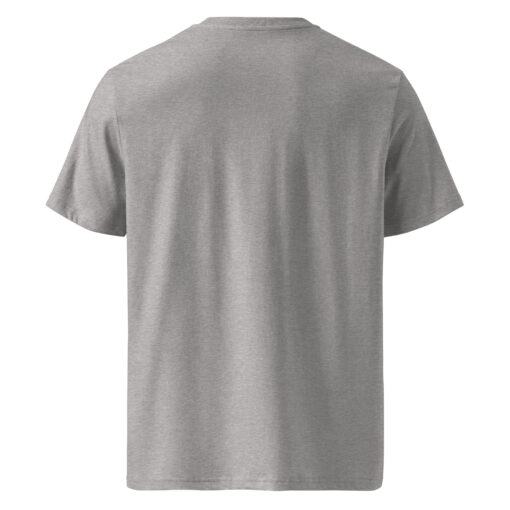 unisex organic cotton t shirt heather grey back 662928e246619