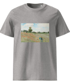 unisex organic cotton t shirt heather grey front 66292f7c826bc