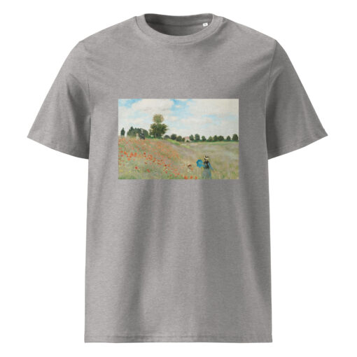 unisex organic cotton t shirt heather grey front 66292f7c826bc