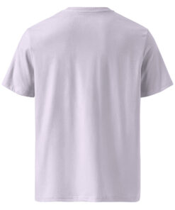 unisex organic cotton t shirt lavender back 6627deaa0e097