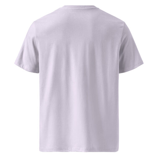 unisex organic cotton t shirt lavender back 6627deaa0e097