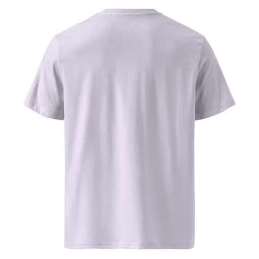 unisex organic cotton t shirt lavender back 66292ce15150c