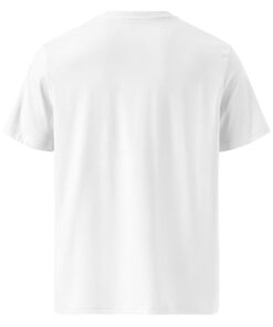 unisex organic cotton t shirt white back 6627da782f5c7