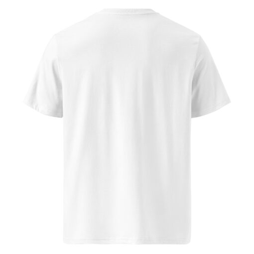 unisex organic cotton t shirt white back 6627e497108dc