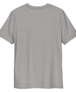 unisex organic cotton t shirt heather grey back 664e4e8f986b2