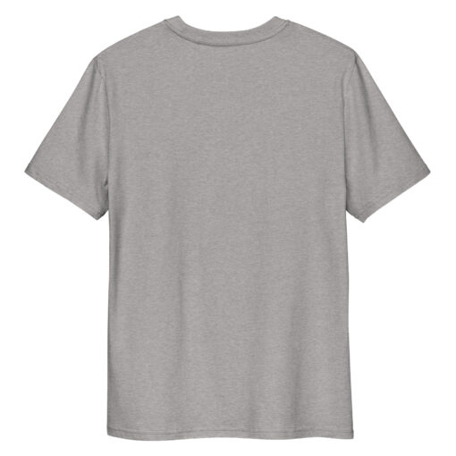 unisex organic cotton t shirt heather grey back 664e4e8f986b2