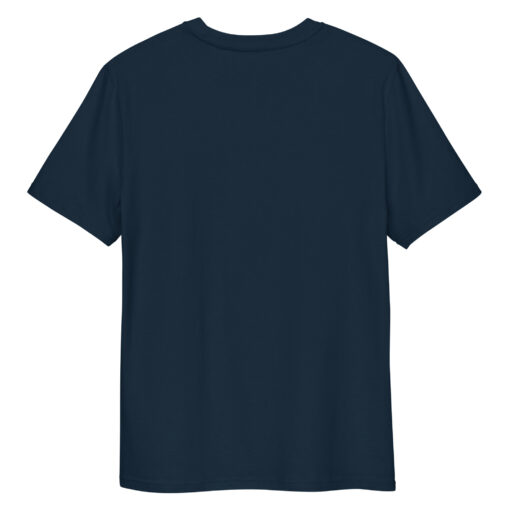 unisex organic cotton t shirt french navy back 667968dd08efd