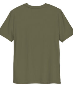 unisex organic cotton t shirt khaki back 667968dd36fb9