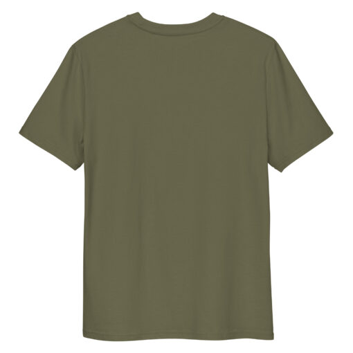 unisex organic cotton t shirt khaki back 667968dd36fb9