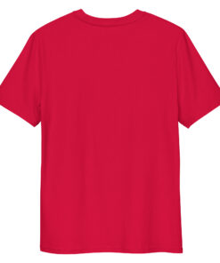 unisex organic cotton t shirt red back 667968dd1f8c0