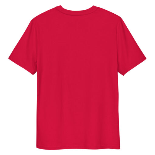 unisex organic cotton t shirt red back 667968dd1f8c0