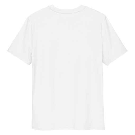 unisex organic cotton t shirt white back 667968dda3229