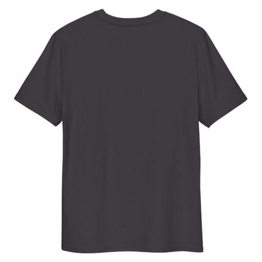 unisex organic cotton t shirt anthracite back 66a8dd142397e