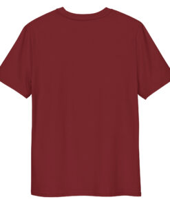 unisex organic cotton t shirt burgundy back 66ace7f90eb27