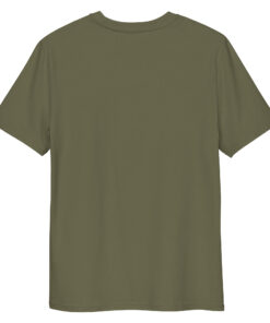 unisex organic cotton t shirt khaki back 66ace7f970fd3